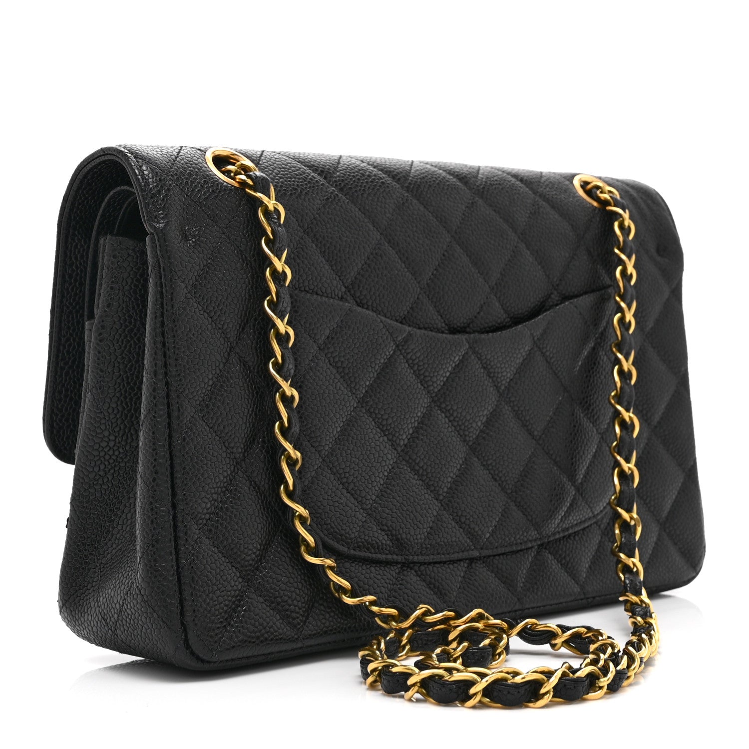 Chanel Caviar Quilted Medium Double Flap Black 3 of 10