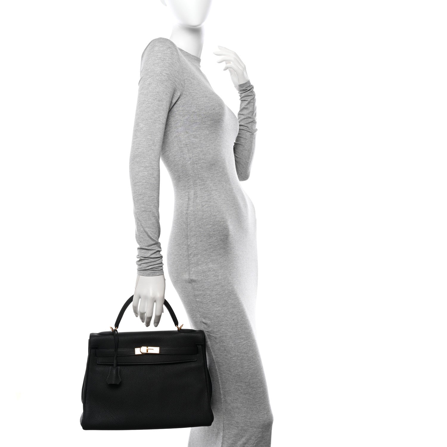 Hermes Togo Kelly Retourne 32 Black 2 of 14