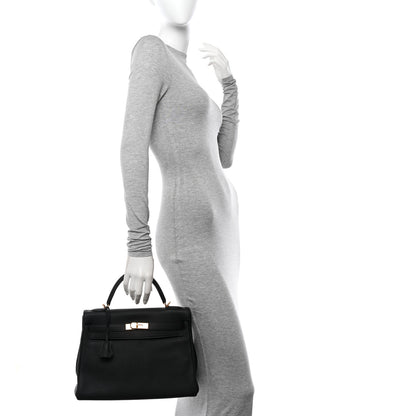 Hermes Togo Kelly Retourne 32 Black 2 of 14