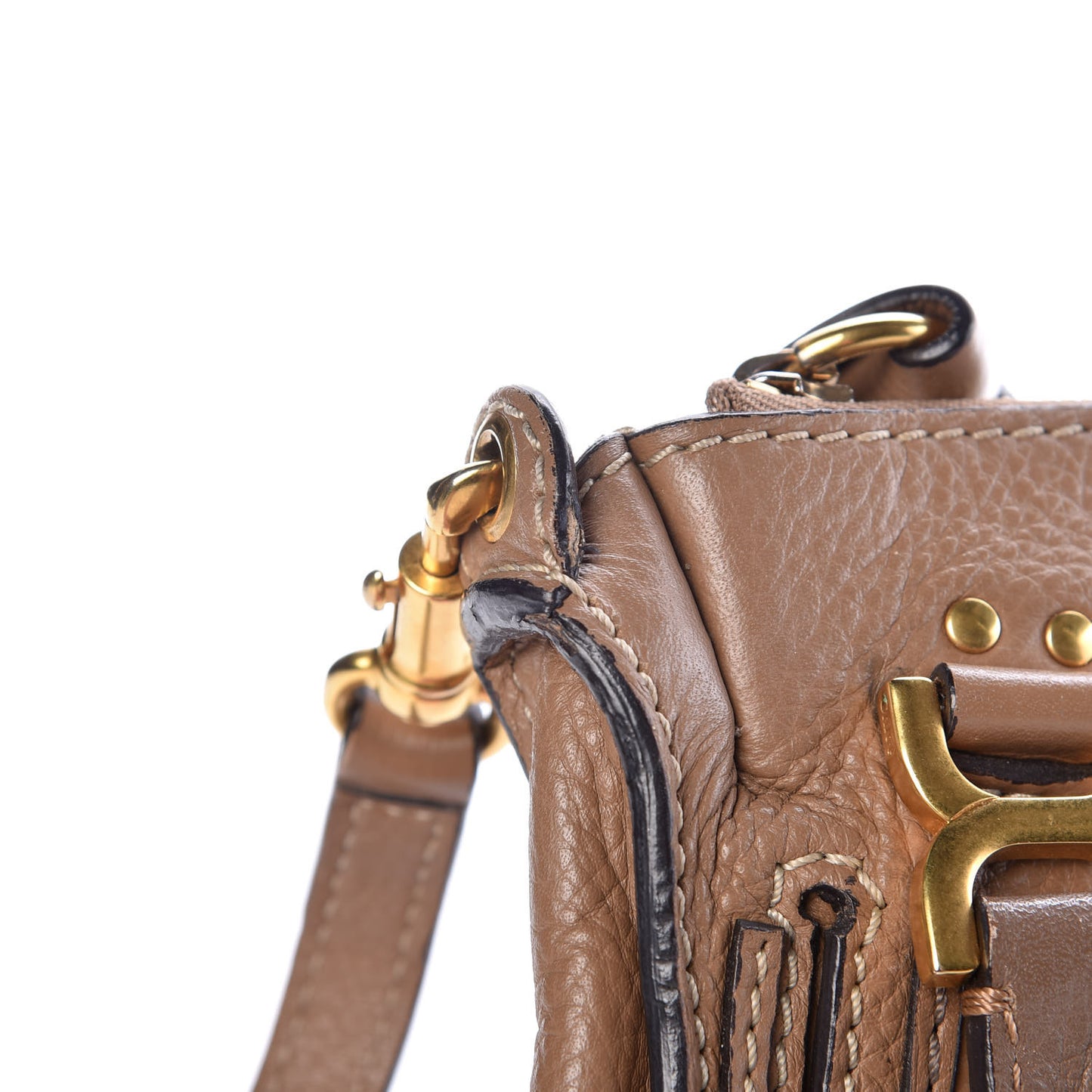Calfskin Baby Marcie Satchel Nut