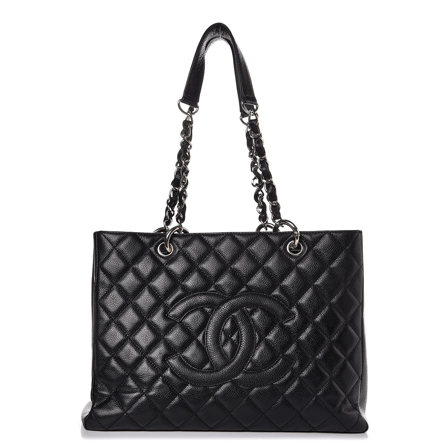 Chanel Caviar Quilted Grand Shopping Tote GST Black 1 of 13