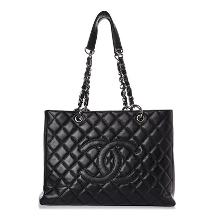 Chanel Caviar Quilted Grand Shopping Tote GST Black 1 of 13