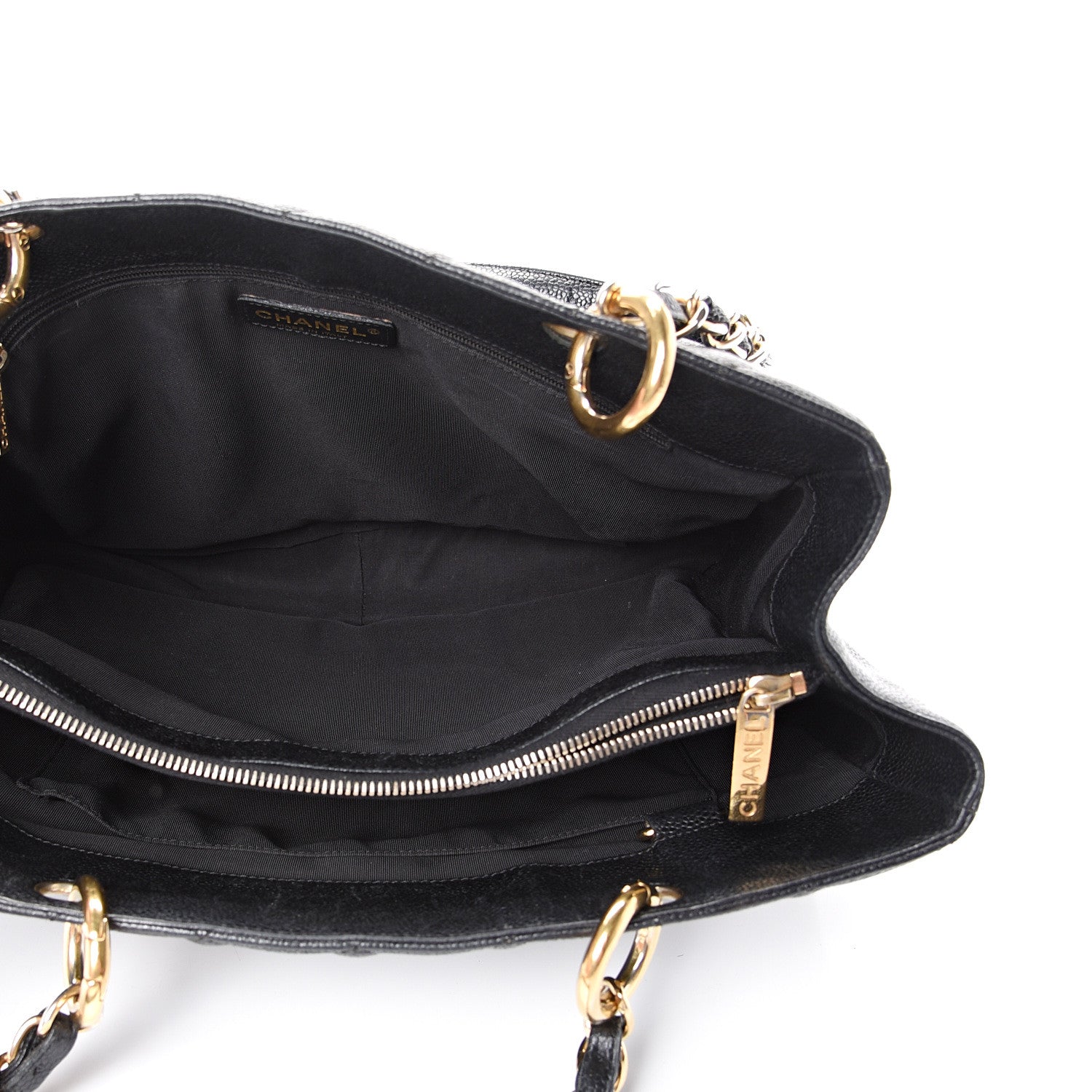 Chanel Caviar Quilted Grand Shopping Tote GST Black 4 of 16