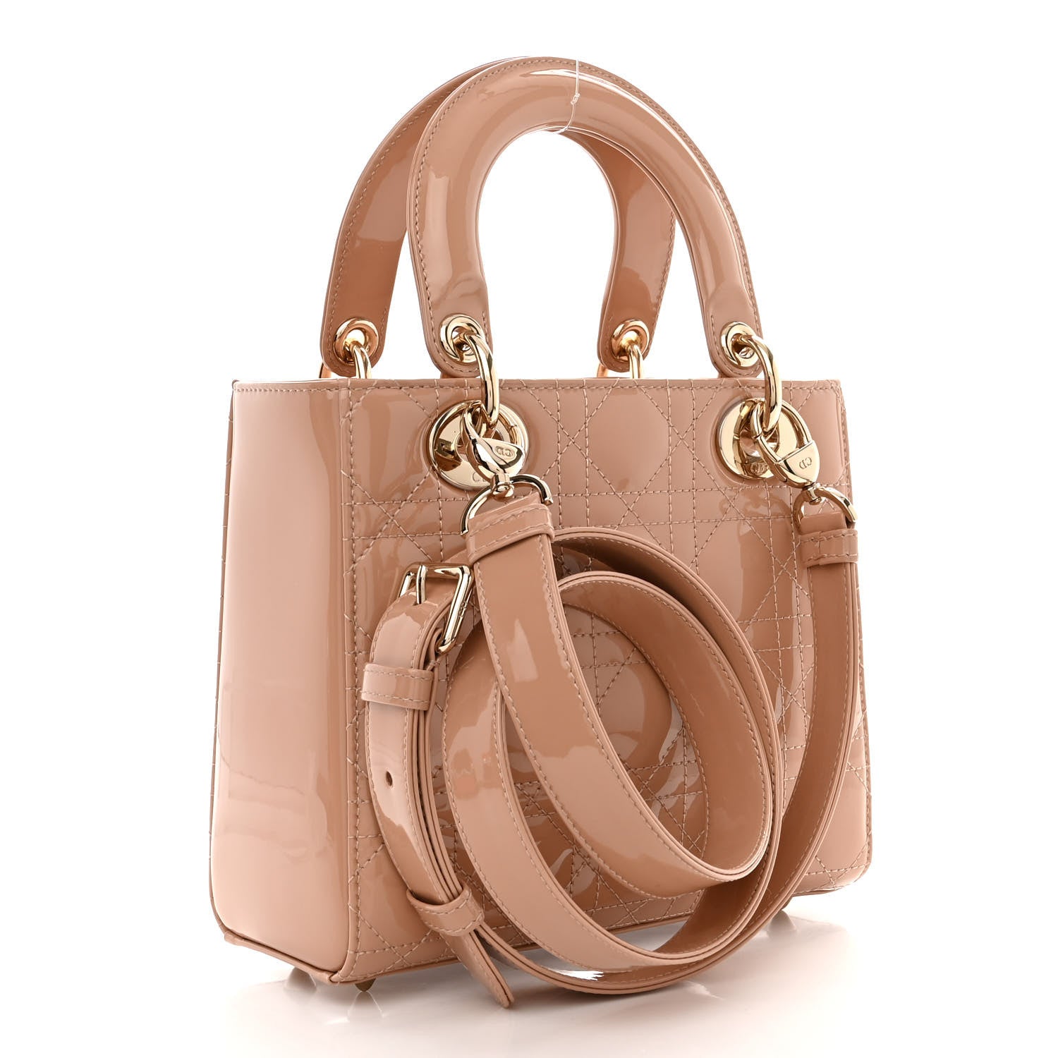 Christian Dior Patent Cannage Small Lady Dior Light Pink 3 of 10