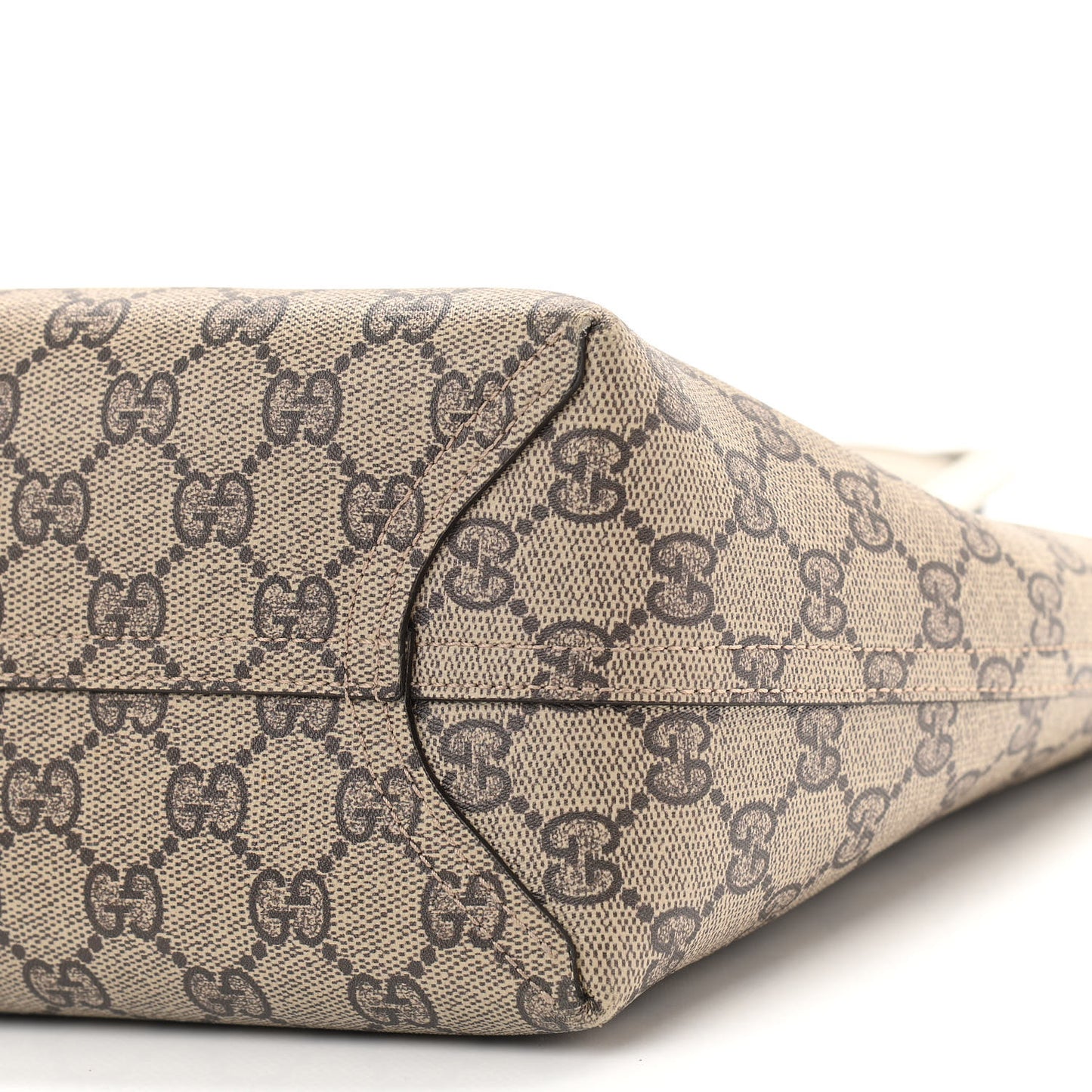 GG Supreme Monogram Small Reversible Tote Beige White