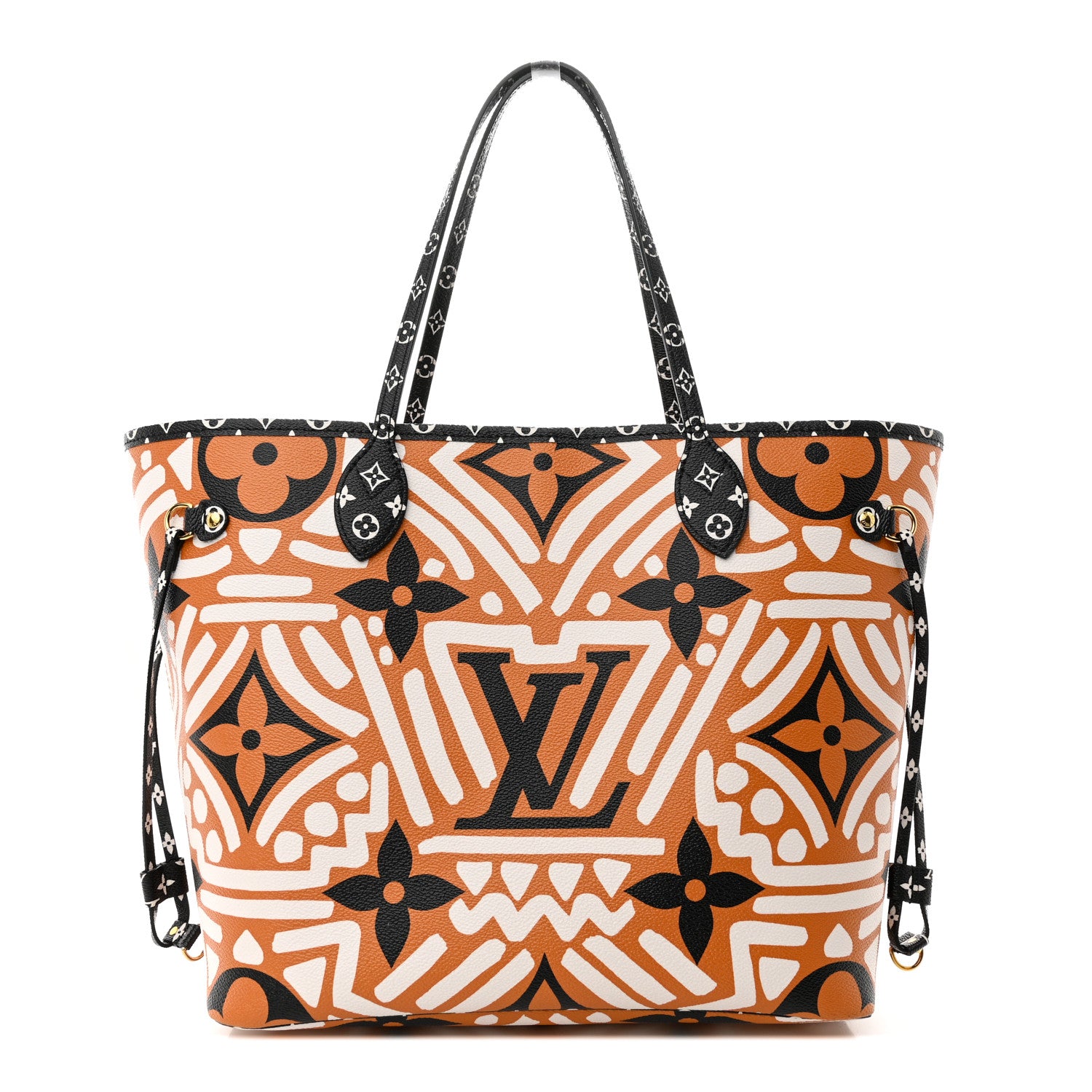 Louis Vuitton Monogram Giant Crafty Neverfull MM Creme Caramel 1 of 10