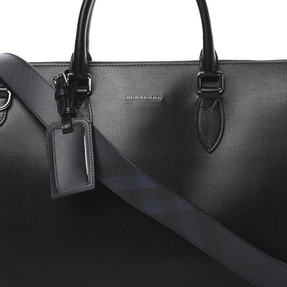 Burberry Textured Calfskin Bermondsey Business Briefcase Black 10 of 12