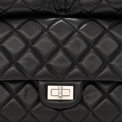Chanel Lambskin Quilted Large Roll 2.55 Reissue Clutch Black 8 of 11