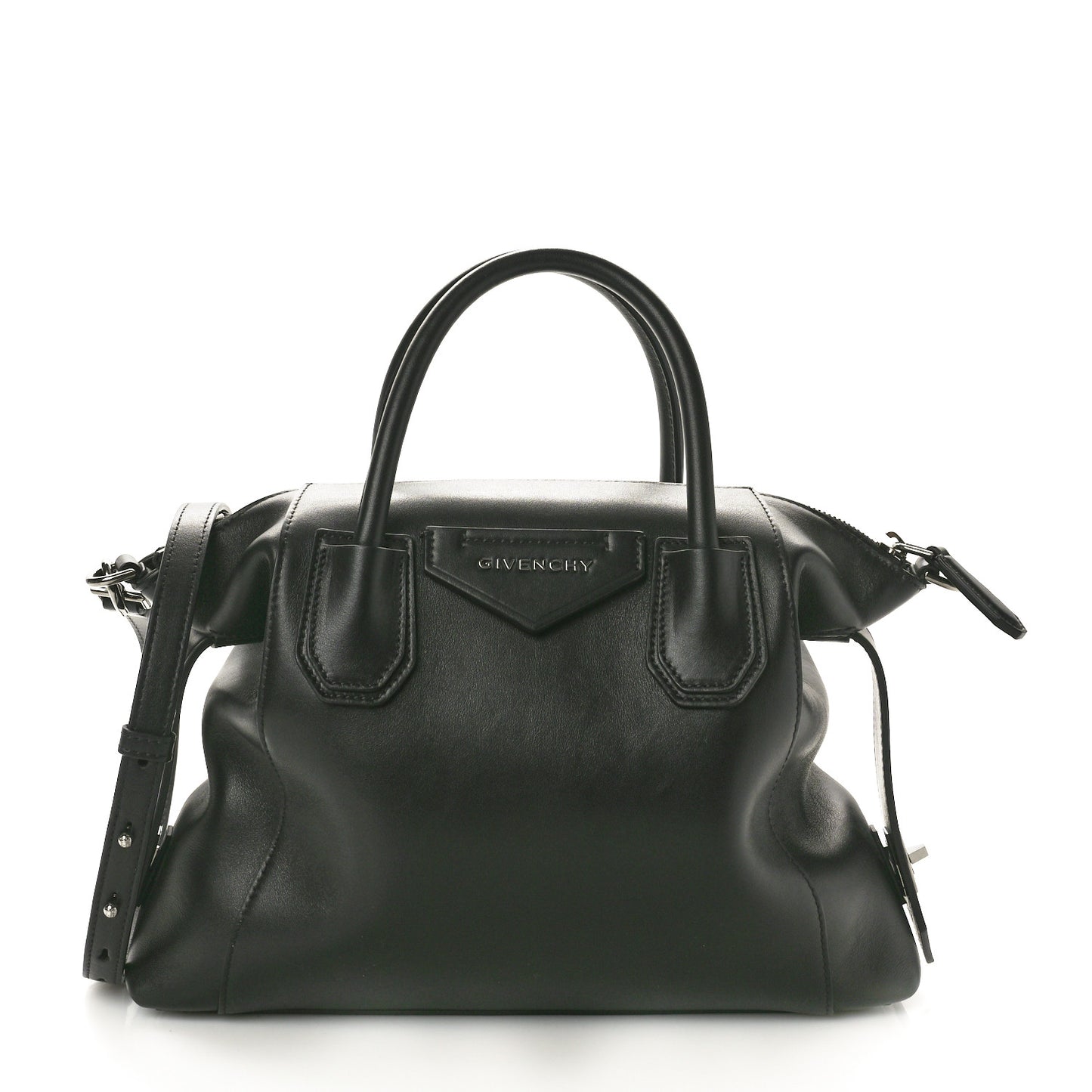 Smooth Calfskin Small Soft Antigona Black