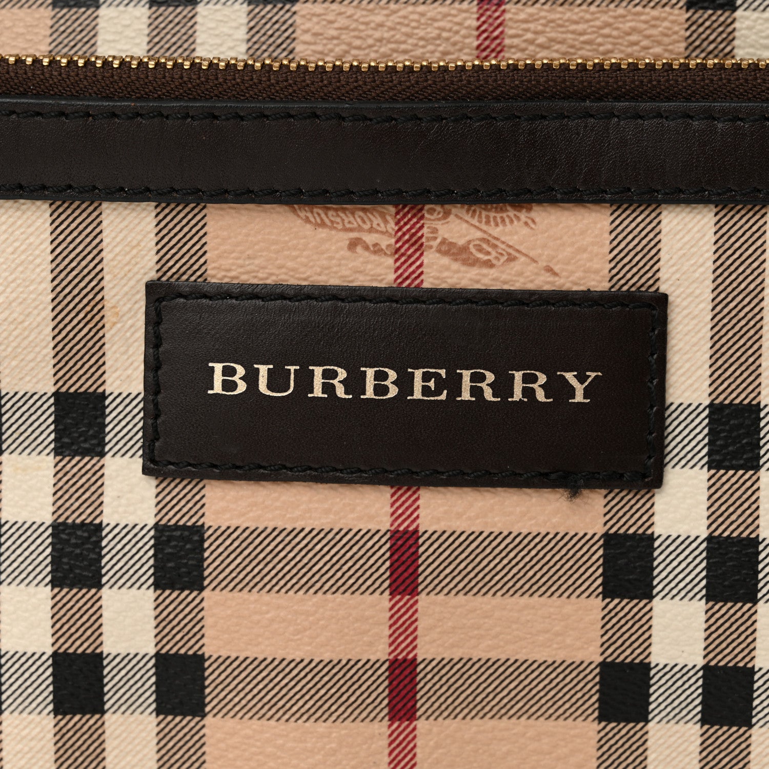 Burberry Haymarket Check Small Canterbury Tote Chocolate 7 of 16