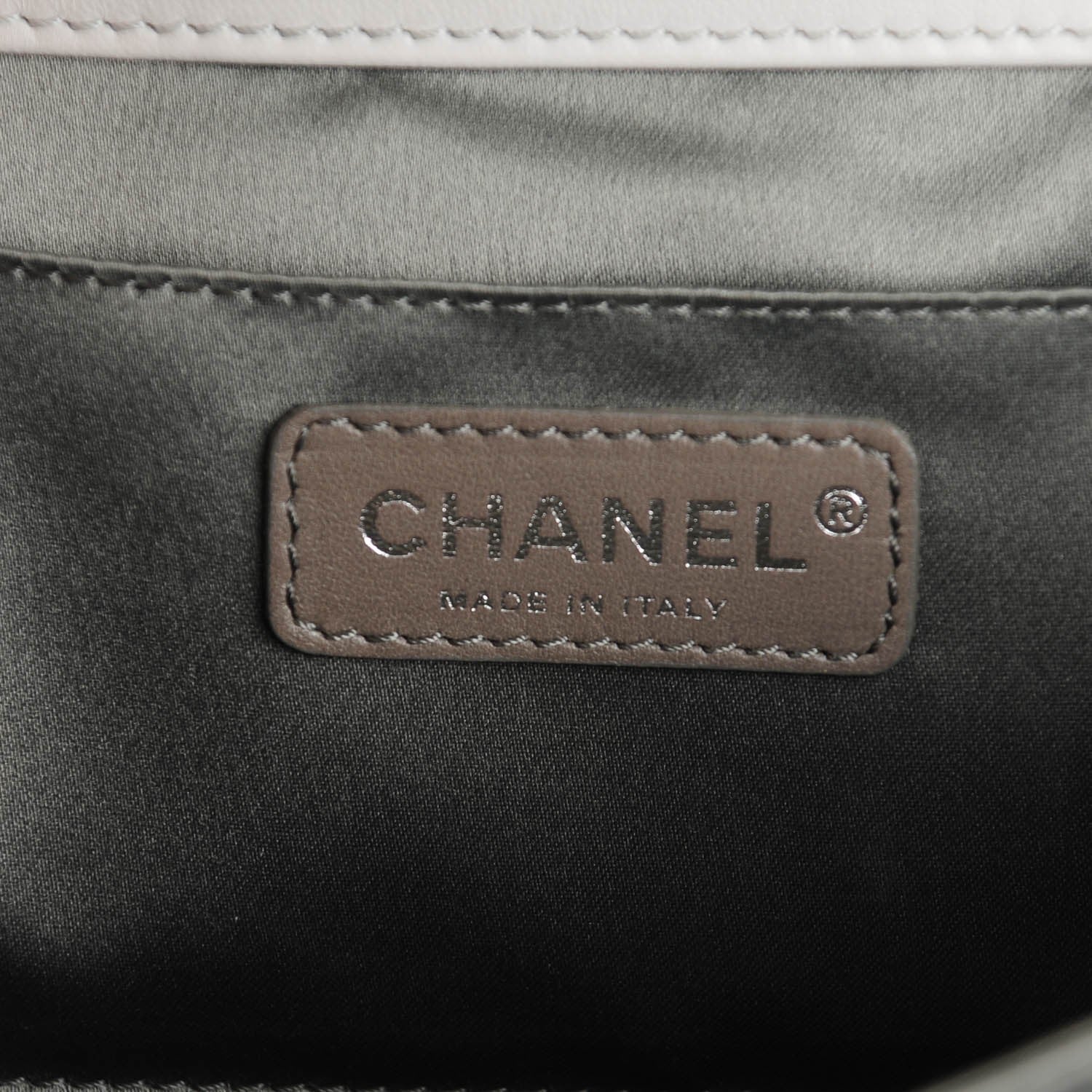Chanel Patent Medium Madison Flap Light Grey 6 of 7