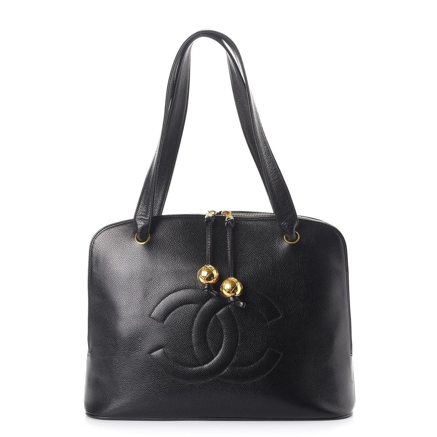 Chanel Caviar CC Bowler Black 1 of 11
