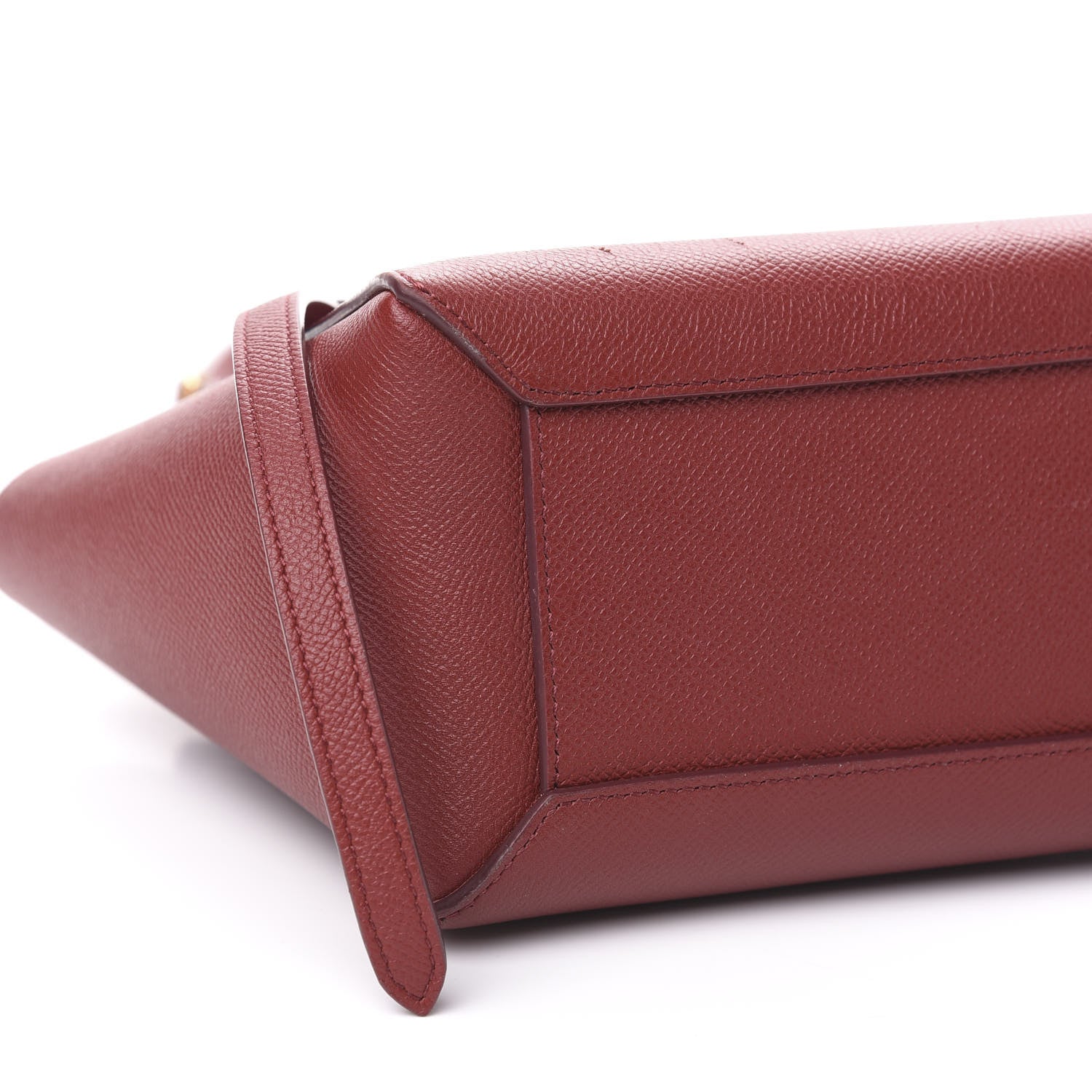 Celine Grained Calfskin Nano Belt Bag Ruby 10 of 12