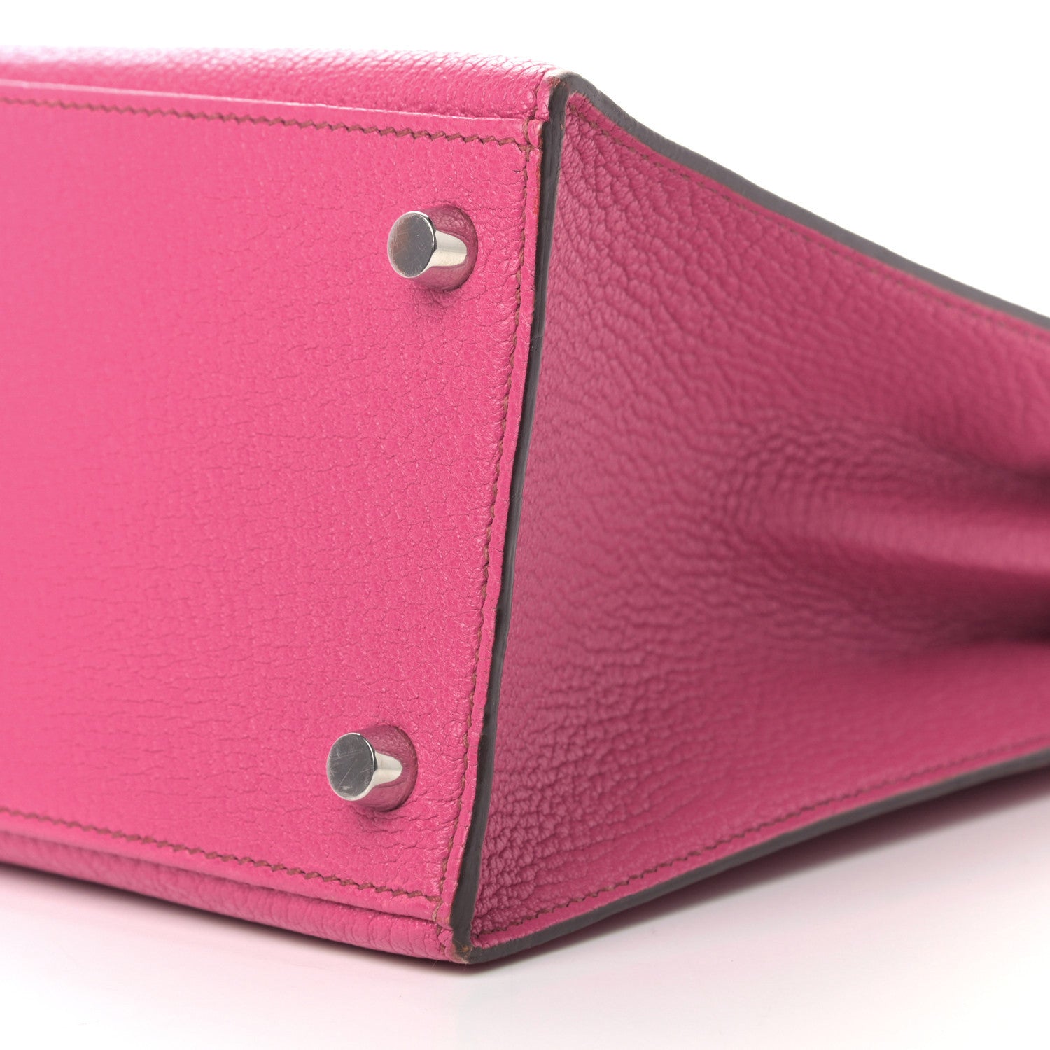 Hermes Chevre De Coromandel Kelly Sellier 28 Fuchsia 6 of 7