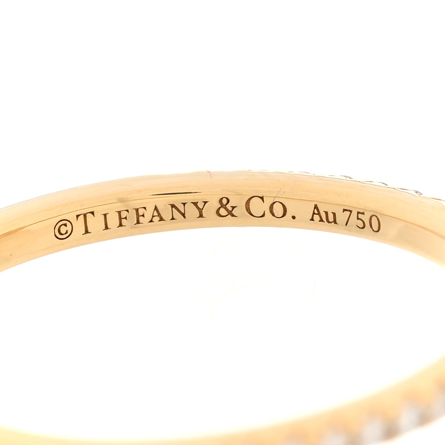 Tiffany 18K Yellow Gold Fancy Yellow Diamond 1.07ct Novo Cushion Cut Engagement Ring 54 6.75 4 of 6