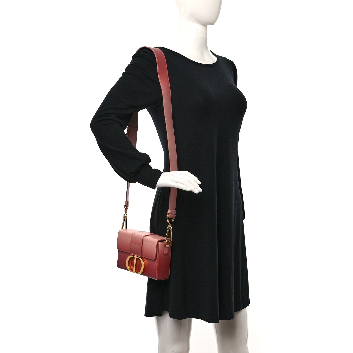 Christian Dior Gradient Smooth Calfskin Gradient 30 Montaigne Box Bag Rose Multicolor 2 of 12