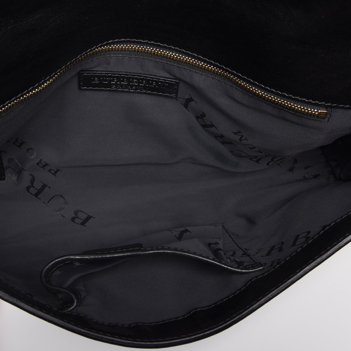 Prorsum Calfskin Cotton Woven Clutch Black Multi