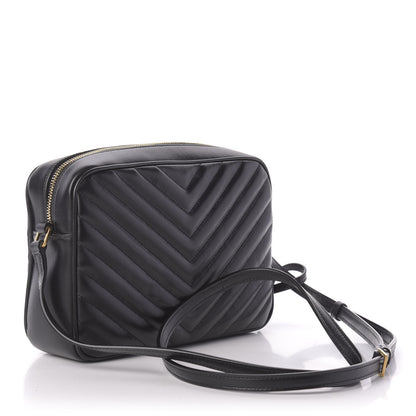 Saint Laurent Calfskin Matelasse Monogram Lou Camera Bag Black 3 of 10