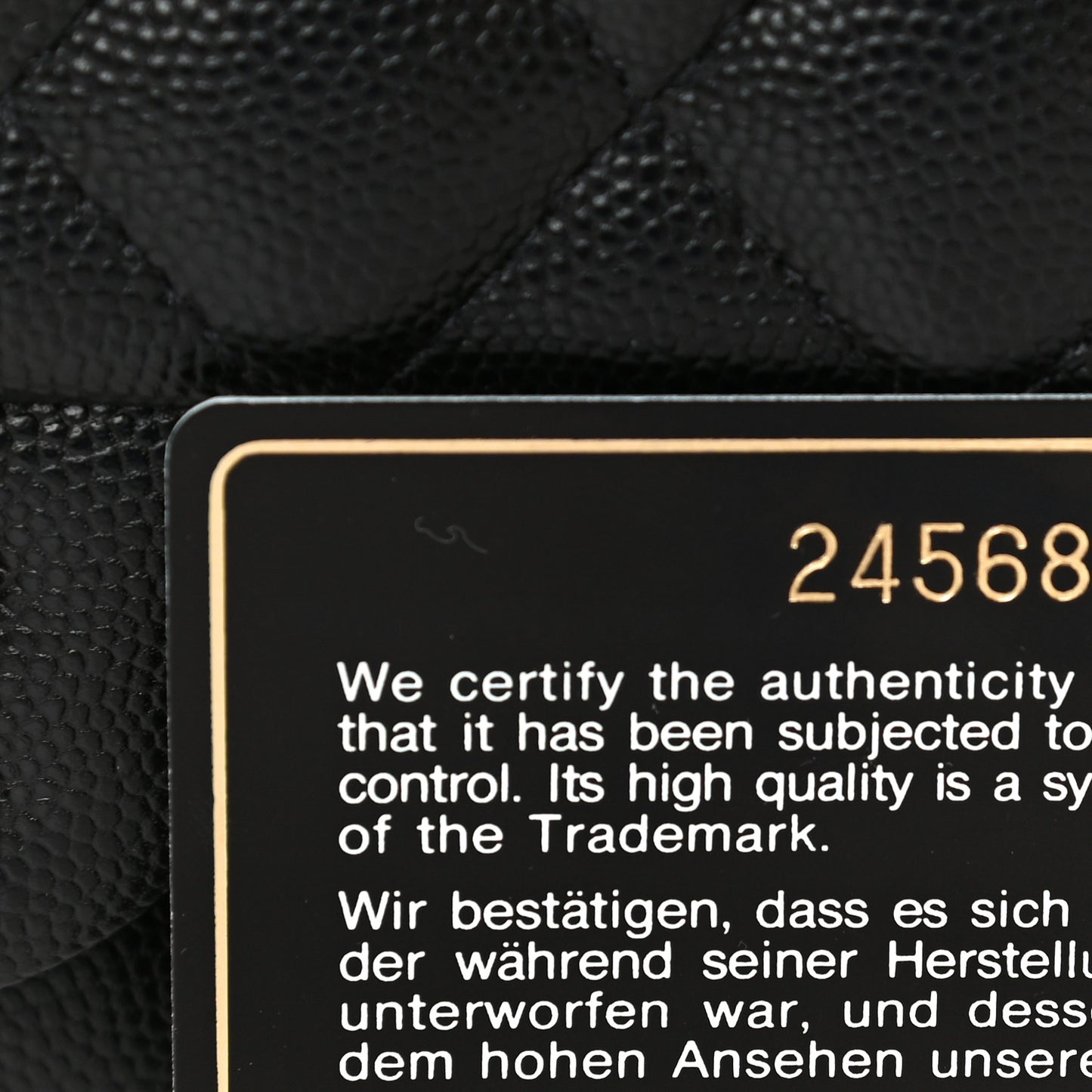 Caviar Quilted Mini Rectangular Flap Black