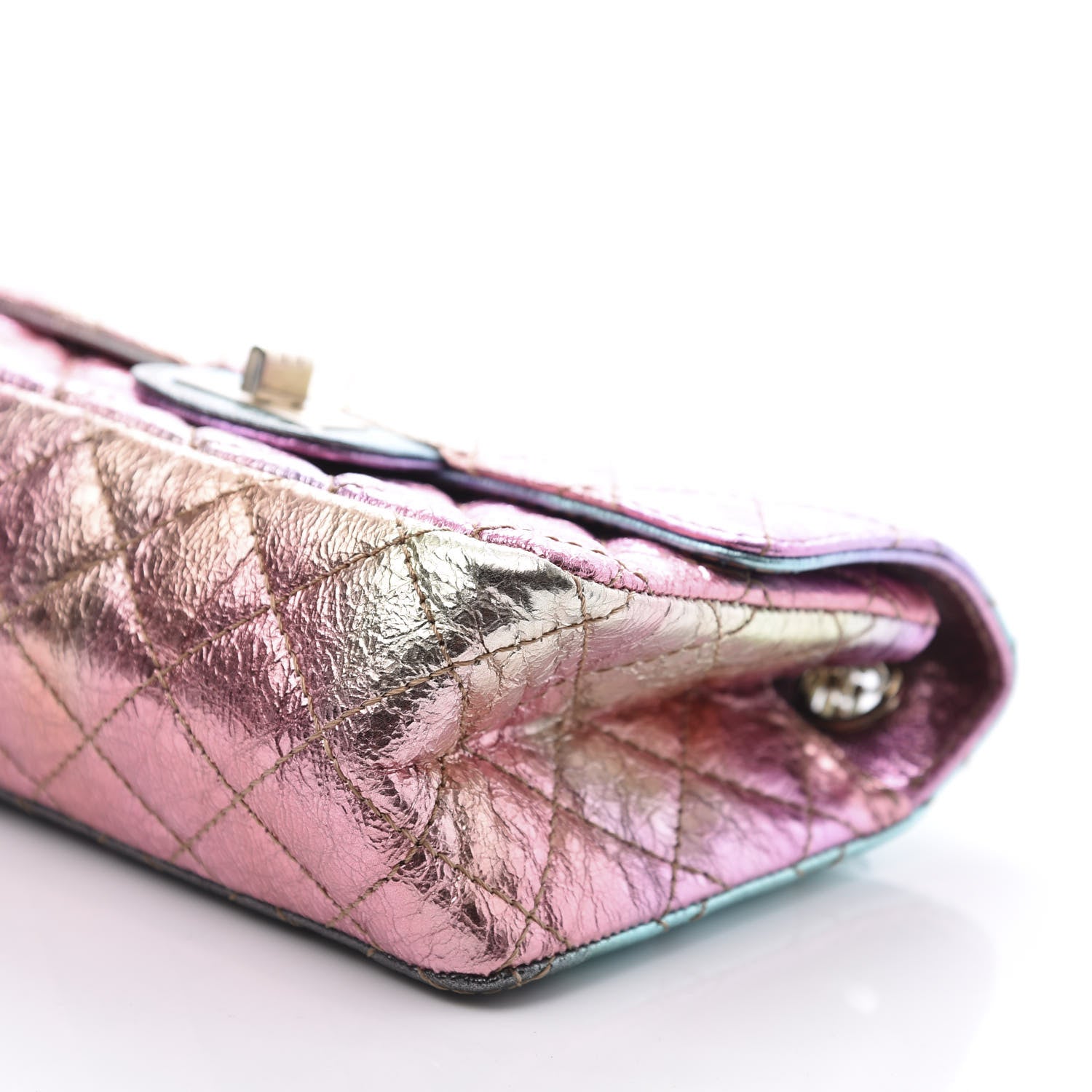 Chanel Metallic Goatskin Quilted Mini 2.55 Reissue Flap Multicolor 8 of 10