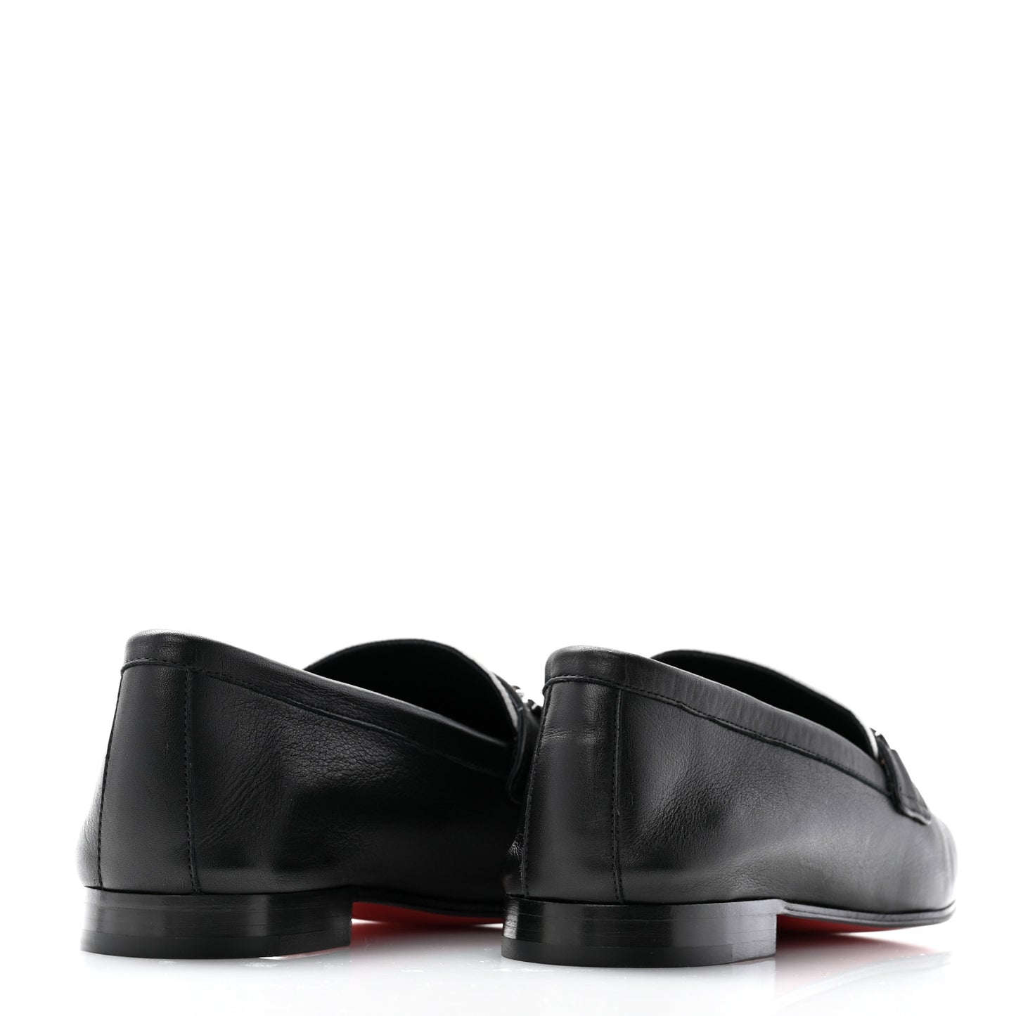Calfskin Womens Loafers 38.5 Black White
