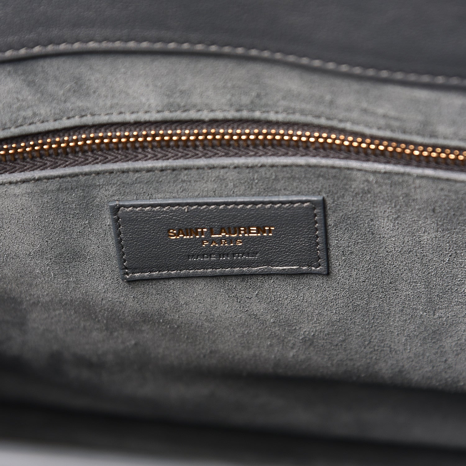Saint Laurent Calfskin Sac De Jour Carryall Fog 6 of 10