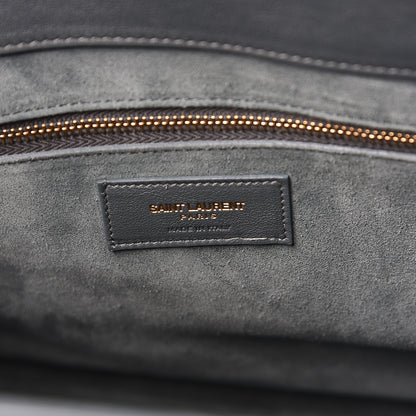 Saint Laurent Calfskin Sac De Jour Carryall Fog 6 of 10
