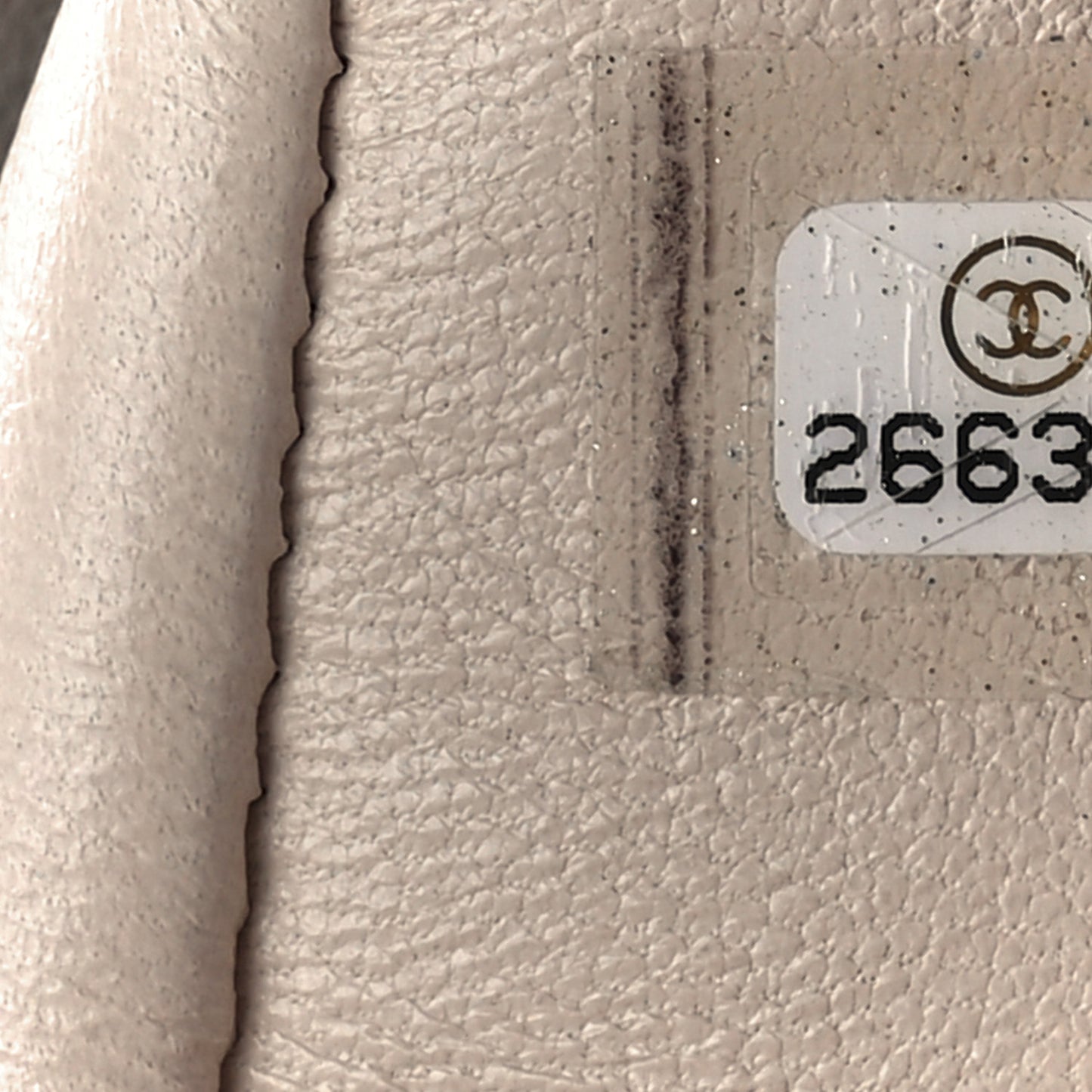 Calfskin Stitched Flap White