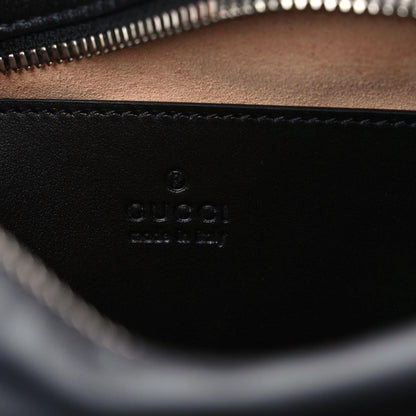 Gucci Calfskin Matelasse Aria Small GG Marmont Chain Shoulder Bag Black 10 of 10
