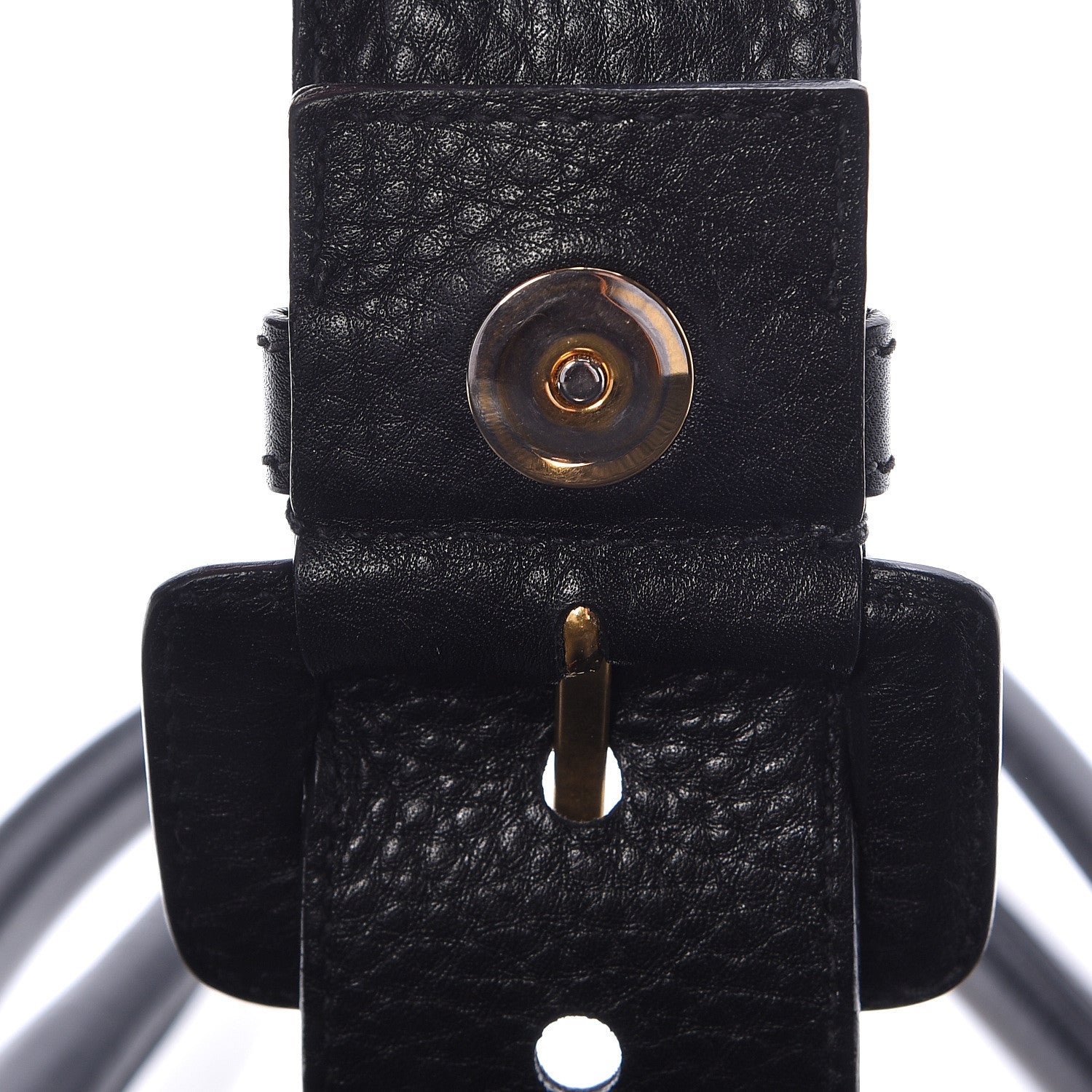 Prada Vitello Daino Buckle Tote Black 11 of 12