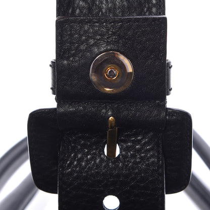 Prada Vitello Daino Buckle Tote Black 11 of 12