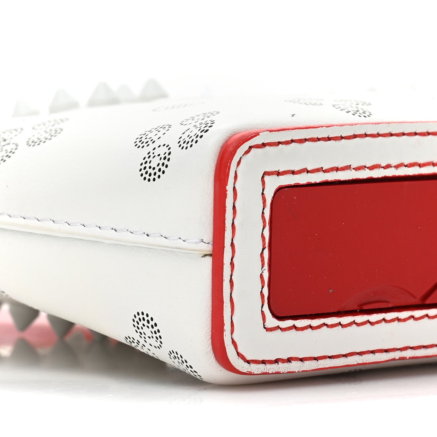 Calfskin Loubinthesky Nano Cabata Tote White