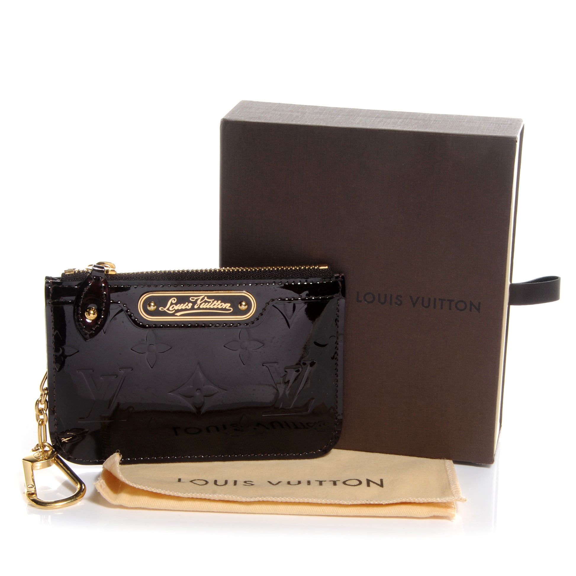 Louis Vuitton Vernis Key Pouch Amarante 4 of 7
