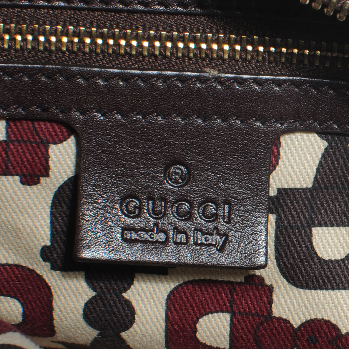 Gucci Guccissima Medium Horsebit Chain Hobo Brown 6 of 7