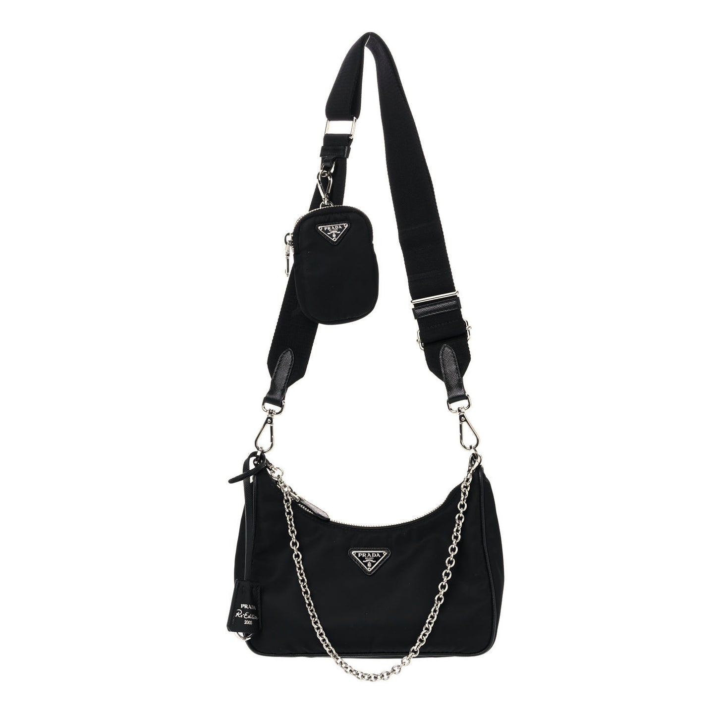 Nylon Re-Edition 2005 Shoulder Bag Black