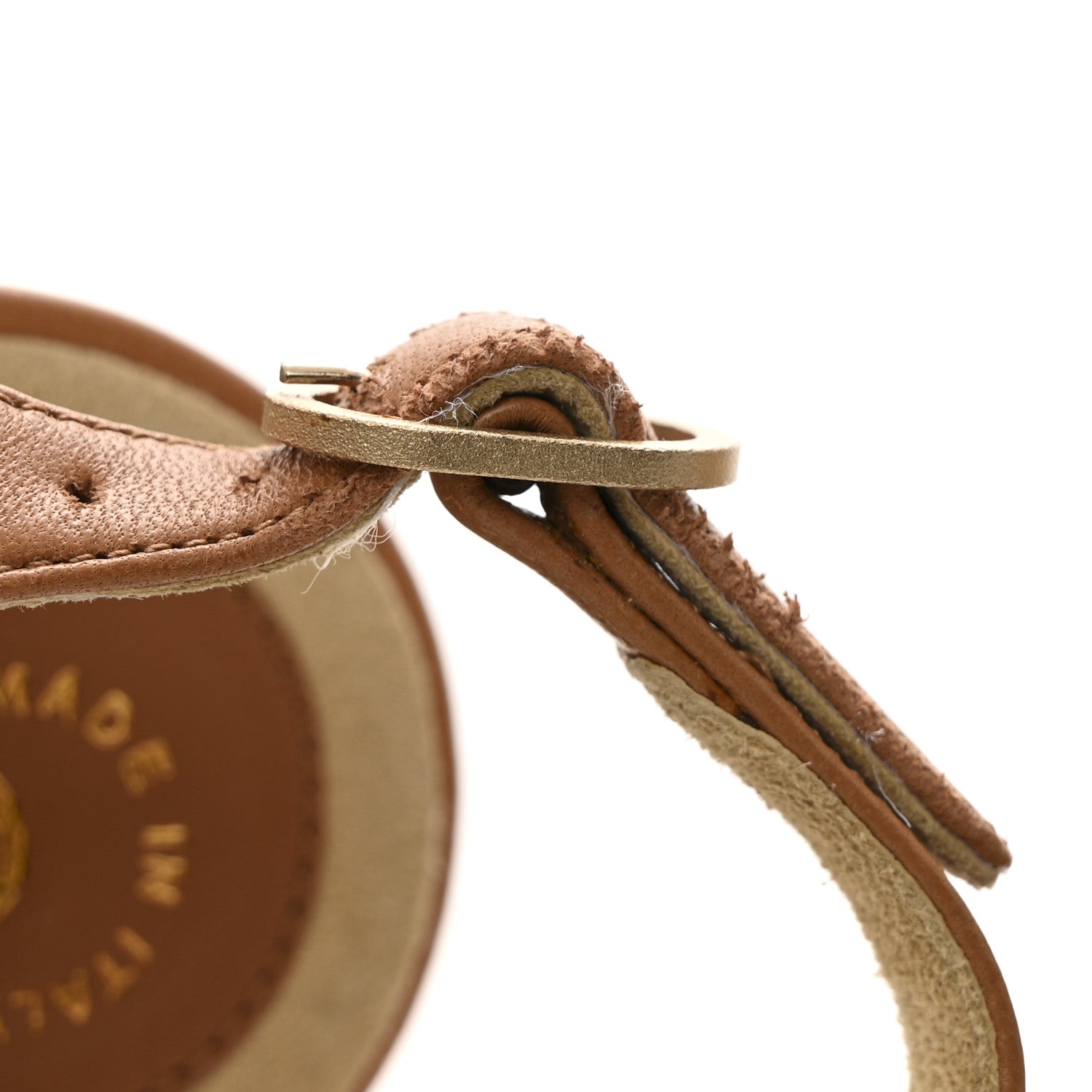 Chanel Lambskin Cork Camellia Wedge Sandals 37.5 Light Brown 12 of 13