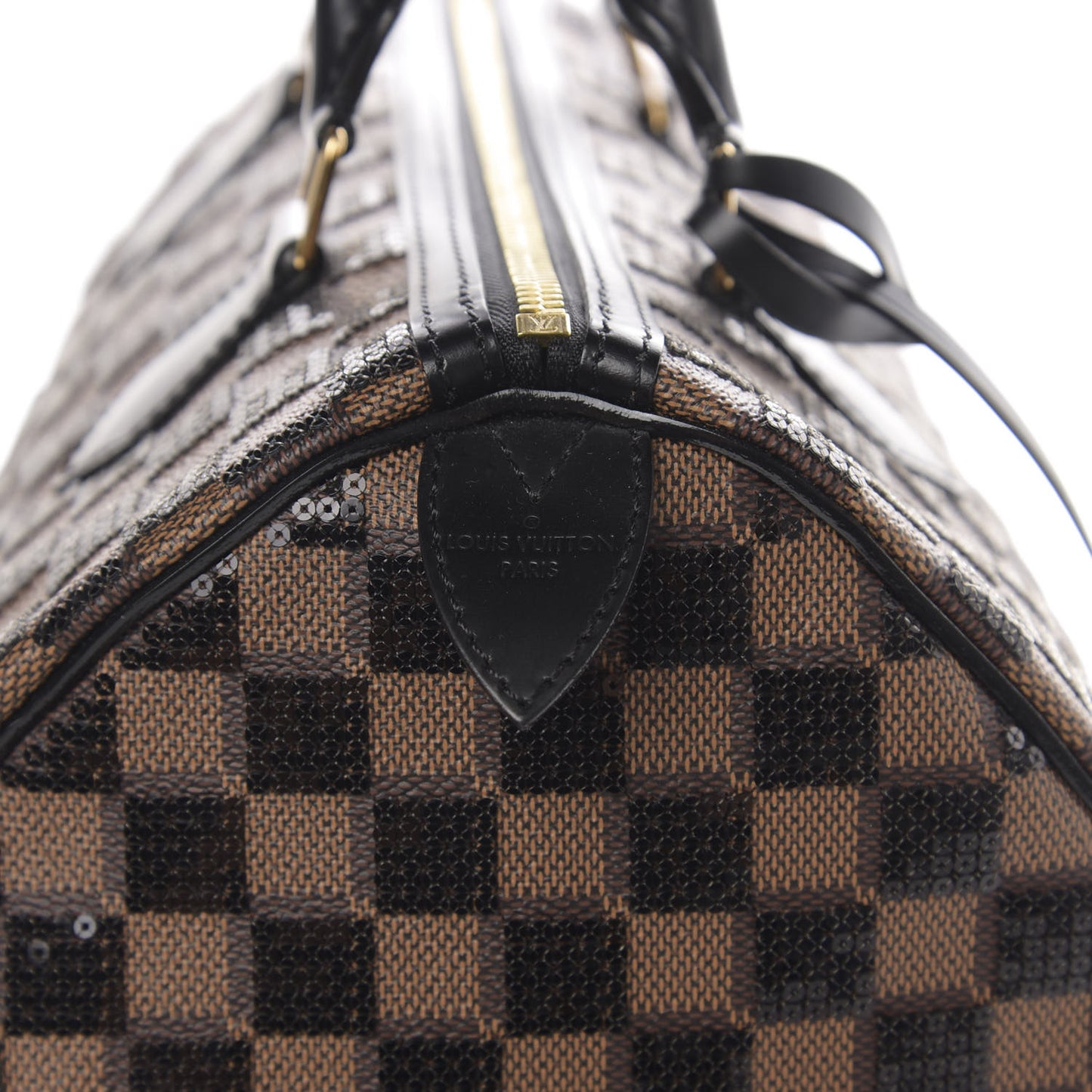 Damier Paillettes Speedy 30 Black