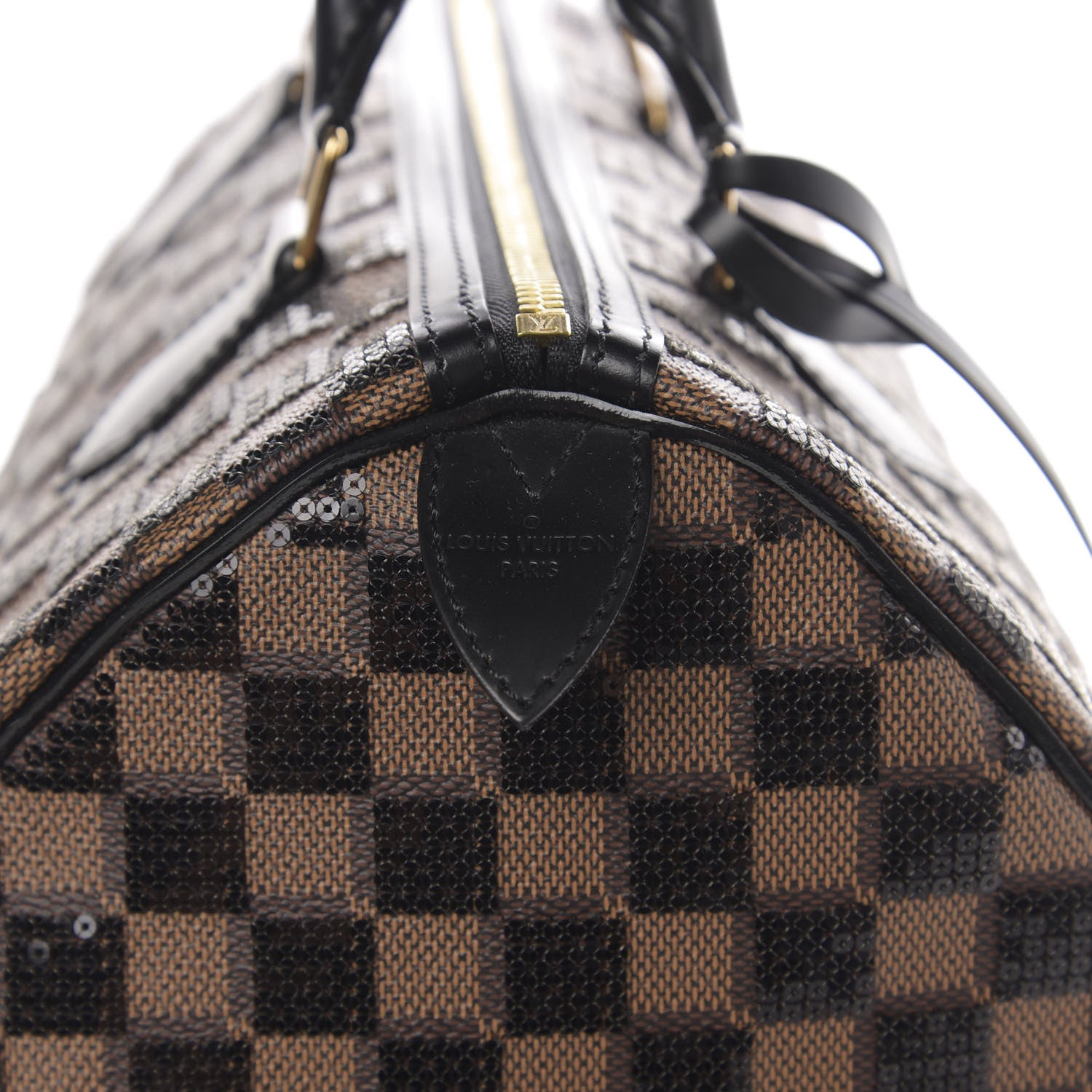 Louis Vuitton Damier Paillettes Speedy 30 Black 7 of 10