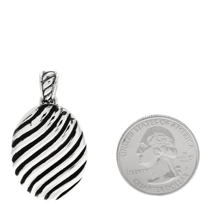 David Yurman Sterling Silver Oval Cable Locket 2 of 5