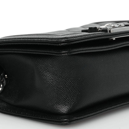 Chanel Caviar Chevron Quilted Small Boy Flap Black 9 of 13