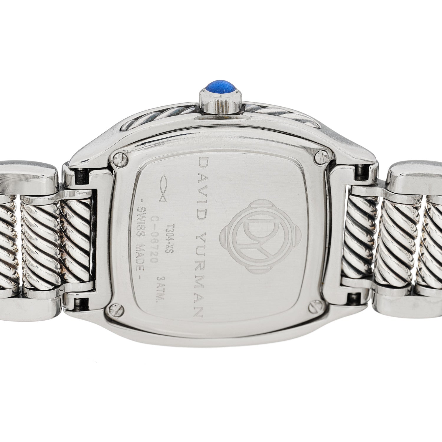David Yurman Stainless Steel Diamond Bezel Mother of Pearl 25mm Thoroughbred Quartz Watch 4 of 5