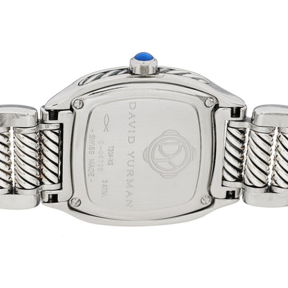David Yurman Stainless Steel Diamond Bezel Mother of Pearl 25mm Thoroughbred Quartz Watch 4 of 5