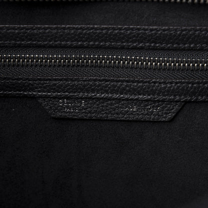 Celine Drummed Calfskin Mini Luggage Black 8 of 10