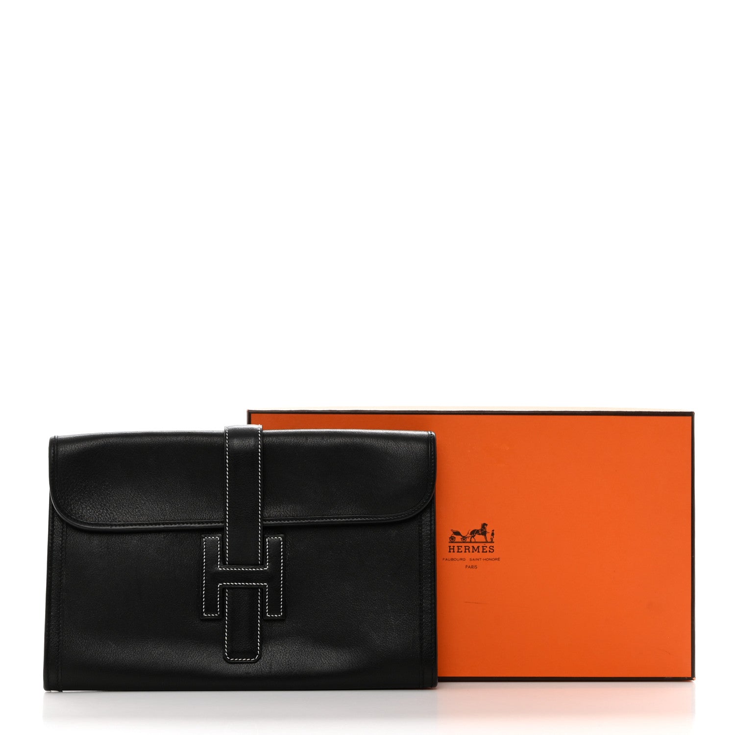 Hermes Evergrain Jige PM Clutch Black 8 of 8
