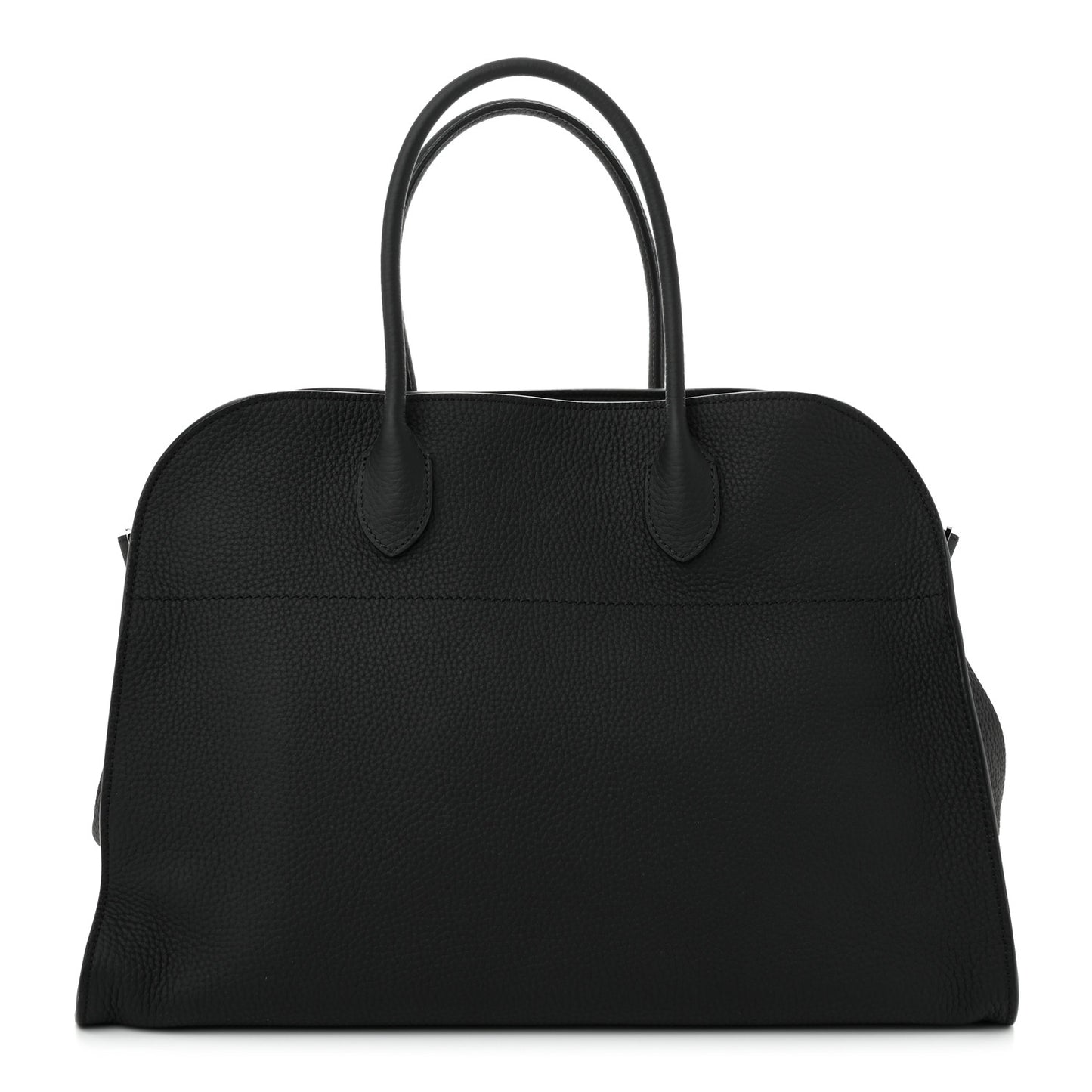 Matte Grained Calfskin Soft Margaux 15 Black