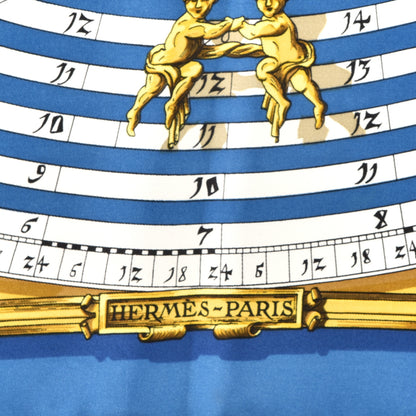 Hermes Silk Astrologie Scarf 90 Bleu Cobalt Vieil 2 of 2