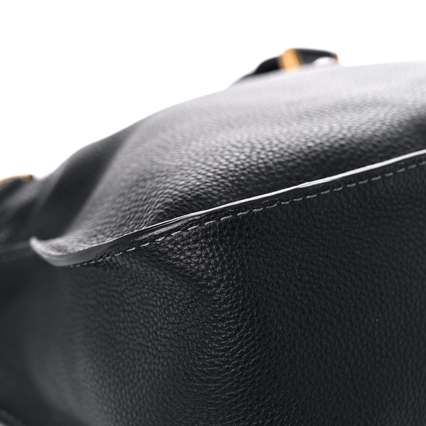 Calfskin Medium Marcie Satchel Black