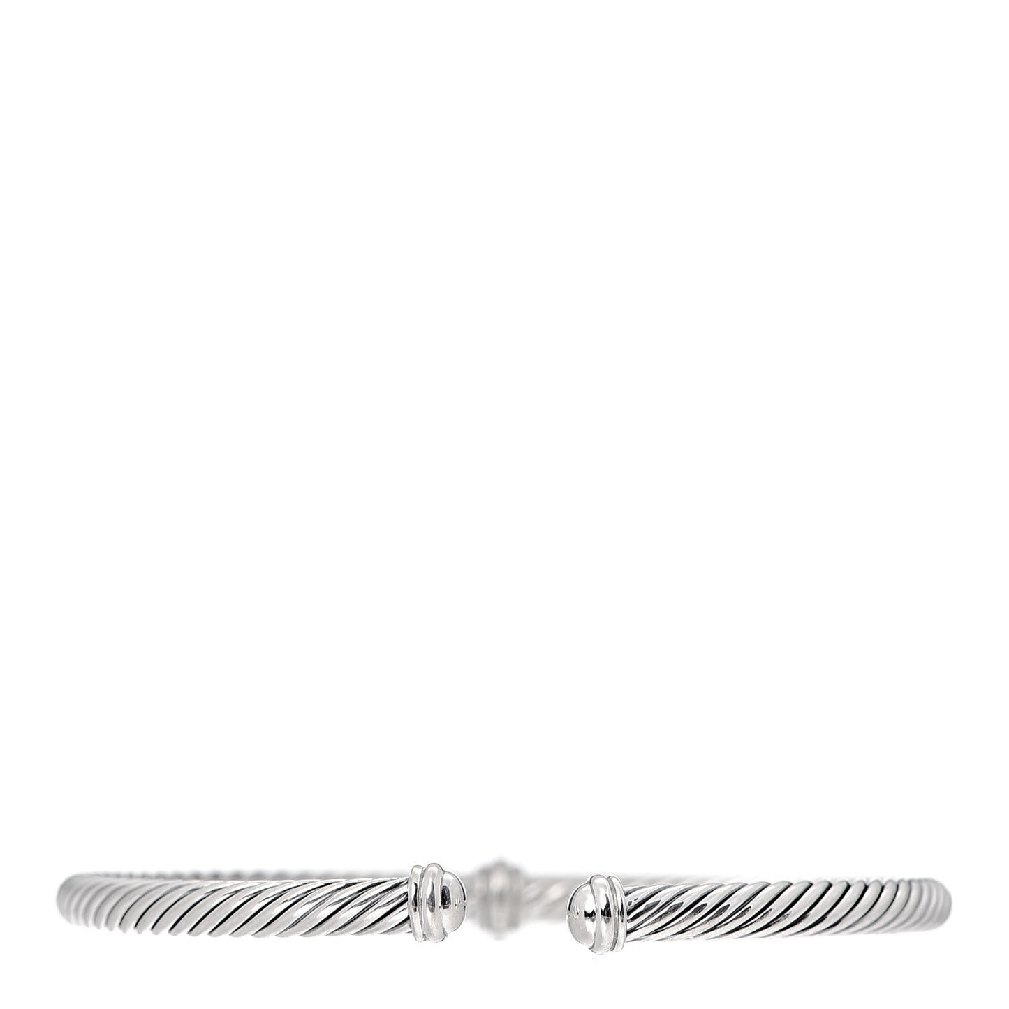 Sterling Silver Diamond 4mm Cable Classics Single Station Bracelet