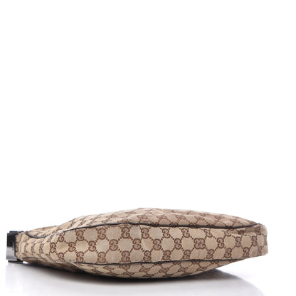Gucci Monogram Medium Half Moon Hobo Dark Brown 4 of 15