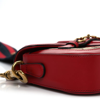 Gucci Monogram Ruinart Calfskin Small Lady Web Shoulder Bag Beige Ebony Hibiscus Red 9 of 10